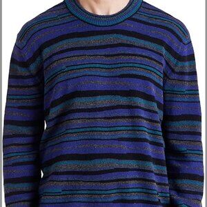 Paul Smith Men's Striped Sweater - Blue and Black